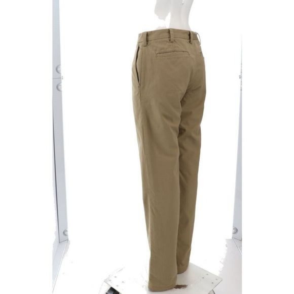 NWT LANDS' END STRAIGHT FLANNEL LINED CHINO PANTS ELMWOOD UNHEMMED 42 - Picture 6 of 10